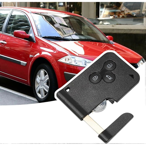 Knappar Fjärrkontroll Kortnyckel för Ren-ault Megane 2 Scenic 2 Clio 3 Laguna 2 Espace 4 Vel-satis 2001-2009 433MHz PCF7947/ID46 Chip Smartcard