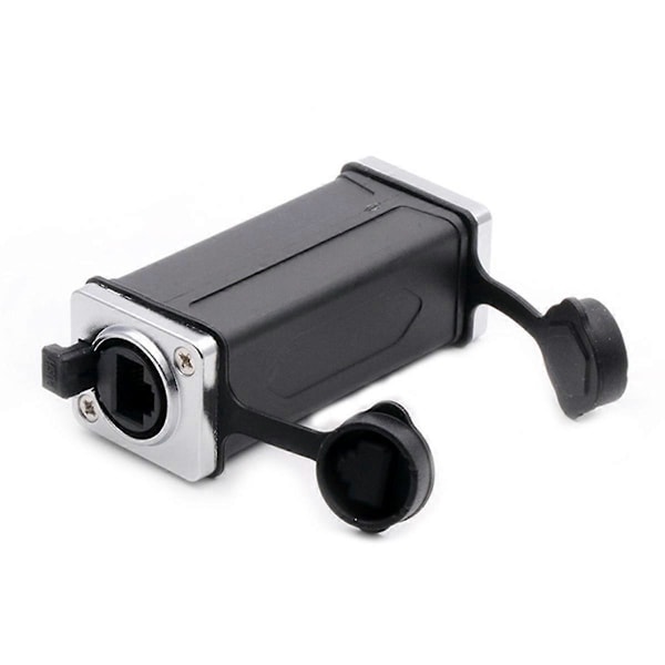 Vanntett RJ45 8P8C Ethernet-kontakt Hunn til Hunn Jack Nettverk Rett Kobling Panelmontering