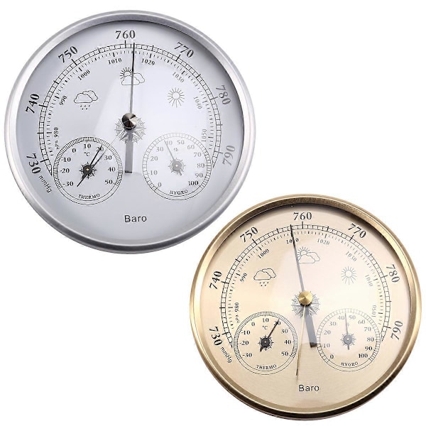 2 st Wander Cloudly Barometer med Termometer Hygrometer