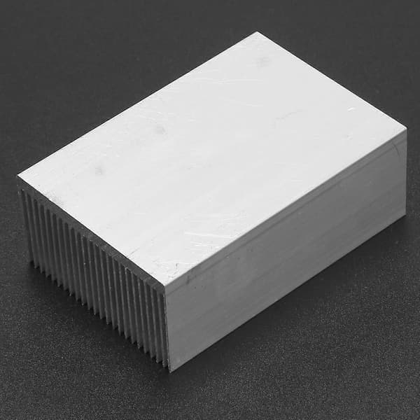 2X Aluminium Køleplade Køleradiator Kølefinne til IC LED Forstærker