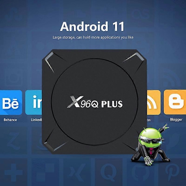 2023 Smart TV Set-Top Box X96Q Plus Android TV Boks 11.0 4/64GB AllWinner H616 4K TV Boks X96Q Media Player