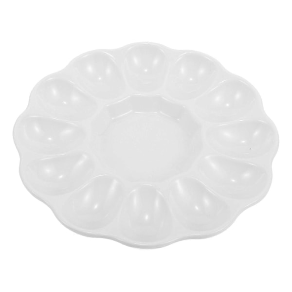 Æggefad Appetizer Æg Serveringsfad Keramisk Æggeskål til Hjemmerestaurant