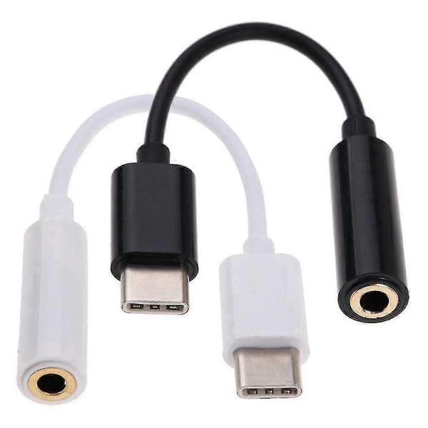 Usb Type C til 3.5mm Audio Dongle Konverter Hodetelefon Jack Adapter Aux Kabel_s