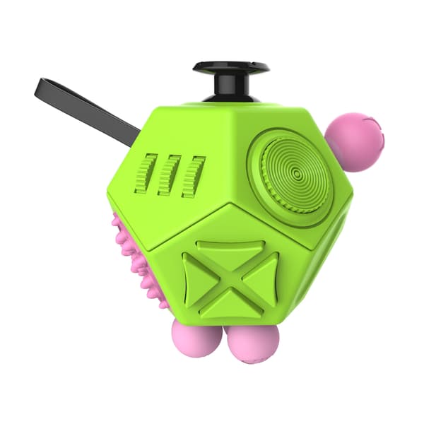 12-sidig Fidget Cube, Fidget Twiddle Cube Dodekaeder Stressreducerande Manuell Leksak