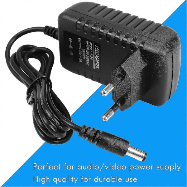 Ac/dc 12v 2a 24w Strømadapter Transformator for 5050 3528 Led Strip Lys Eu Plugg