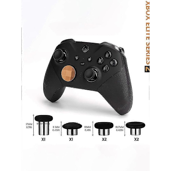 14-i-1 Metall Thumbsticks För Xbox One Elite Series 2, Elite Series 2 Handkontroll Tillbehörsdelar, Ersättning för Speltillbehör