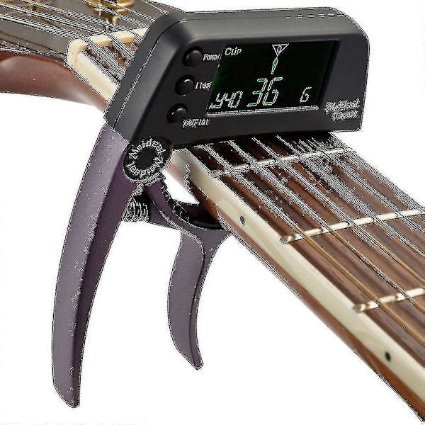 Akustisk Gitarr Stämapparat Capo Snabbt Byte Nyckel 2 I 1 Delar