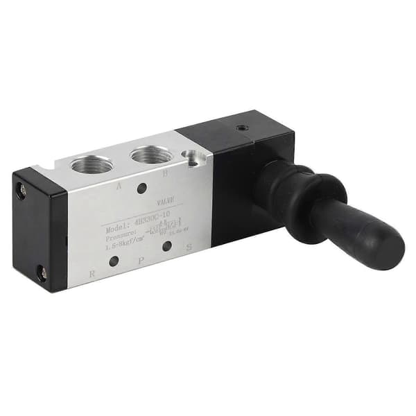 Pneumatisk Manuell Kontrollventil 5 Portar 3 Positioner Handspakventil 0~0.8Mpa (4H330C-10)