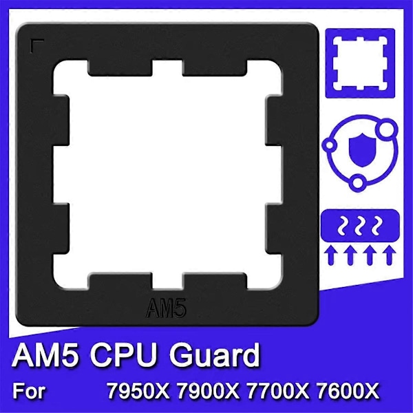 AM5 Armor Termisk Paste Beskyttelse Chips Varmeavledning Armor Deksel CPU Plate Armor AM5 Plate for 7950X