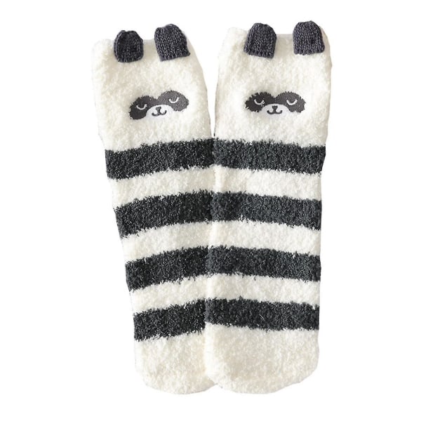 Dam Dam Vinter Varm Sock Fleece Djur Mjuk Söt Fluffig Lounge Slipper Sock Panda