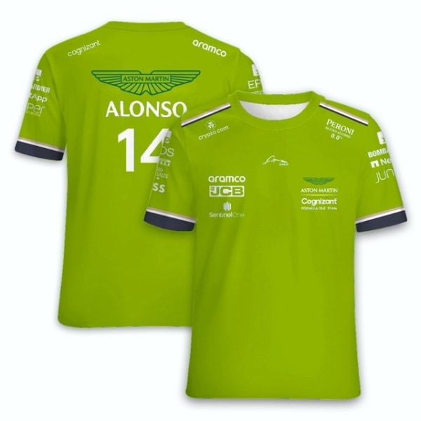 2023 Aston Martin F1 Collection Alonso #14 T-shirt green L