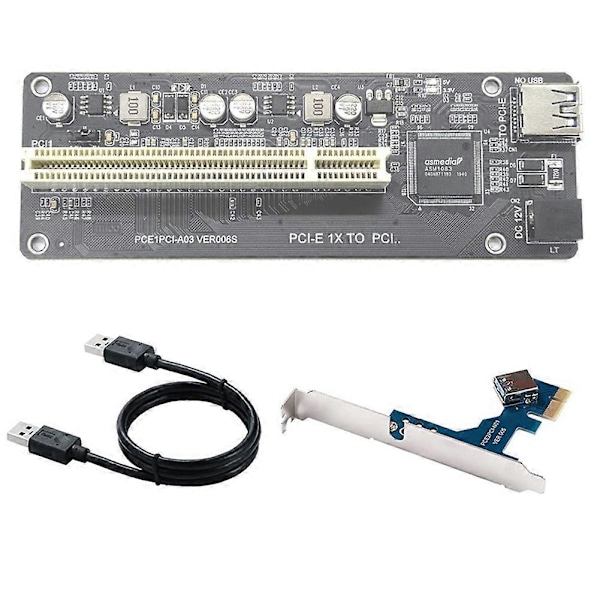 PCI-E til PCI Utvidelseskort Adapter ASM1083 Støtte Capture Card Lydkort Parallellkort Golden Tax