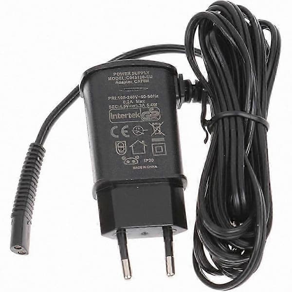 BabylissPro FX02 Shaver Opladeradapter, Bærbar EU-stik, Reservedele og Tilbehørsrenser Black