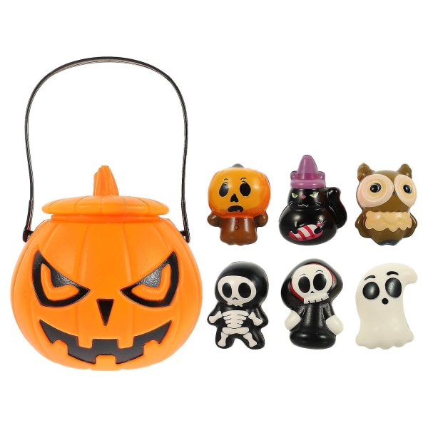 1 sæt Halloween squeeze legetøj Dekompressionslegetøj Børne squeeze legetøj Halloween festlegetøj