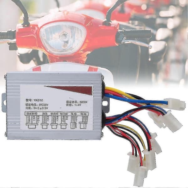 36V 800W Elektrisk Borstmotor Kontroller DC Motor Hastighetskontroll För Elektro Trehjuling Scooter