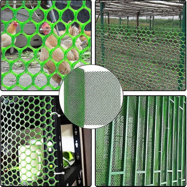 Plastgjerde netting, hønsenetting for fjærkre, kyllingnetting i svart