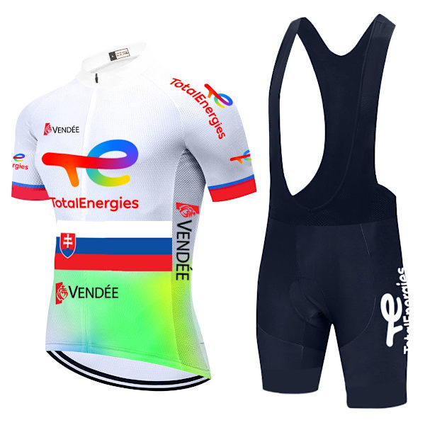Total New Energies Equipacion Ciclismo Verano Hombre Sommer Cykeltrøje Mænd Roupa Ciclismo Masculino 20D Cykeltøj 2022 Cycling Clothing 9 4XL