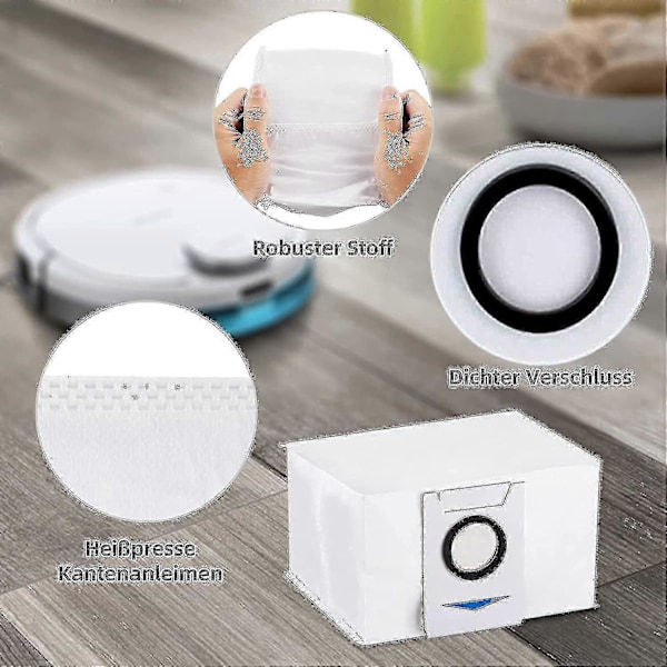 10 kpl pölynimuripusseja Ecovacs Deebot X1 Omni -imuriasemalle Ecovacs Deebot X1 Omni, R