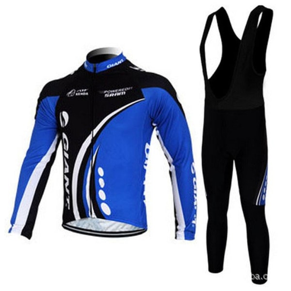 2023 GIANT Cykeltröja Set Höst Långärmad Ropa Ciclismo Cykelkläder för män Cykelkläder MTB Road Bike Suit Maillot Silver 4XL