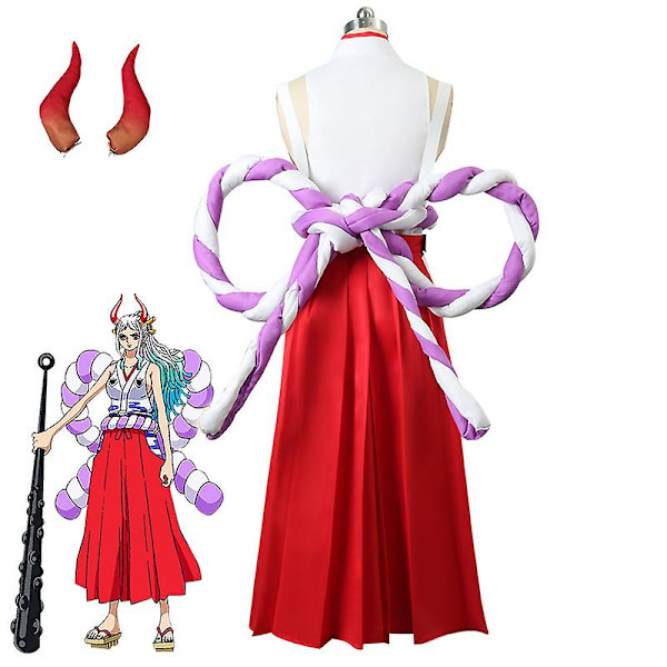 Anime One Piece Yamato Cos Suit Cosplay Ace Cosplay Kostym Kaido Dotter Nautical King Suit Dam Cosplay Kläder Halloween S