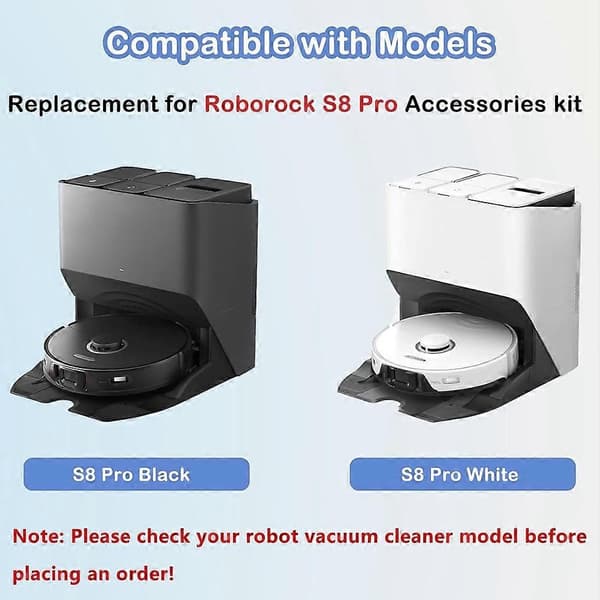 Reservdelar för Roborock S8 Pro Ultra Robotdammsugare Tillbehörssatser