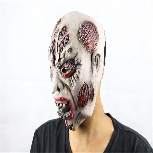 Halloween Mask Horror Cos Zombie Hodeplagg Skremmende Skrekkrekvisitter
