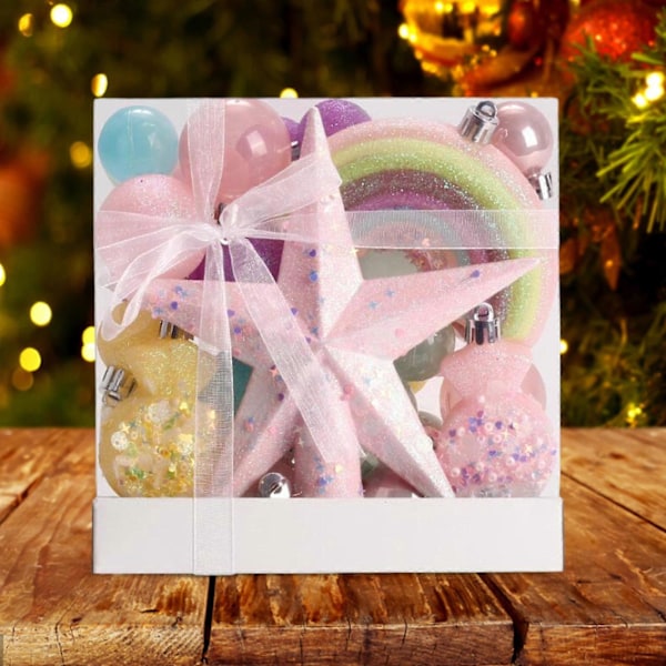 40 stycken julgranskulor ornament för födelsedag årsdag Alla hjärtans dag
