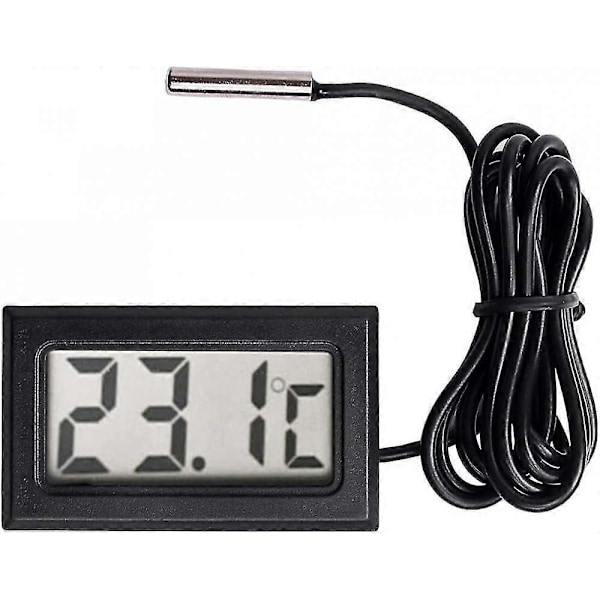 Digitalt LCD Termometer Temperaturmåler Probe Sensor Område -50 Celsius C Til +110 Celsius