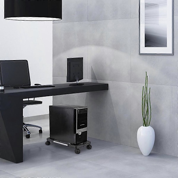 Mobil Justerbar Computertårnholder Computer CPU Stand Vogn