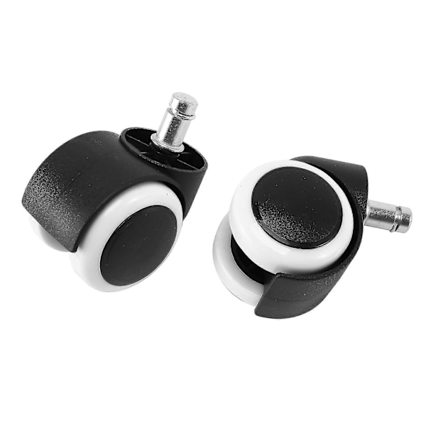 50mm Kontorstol Hjul - Sæt med 10 - Sort & hvid