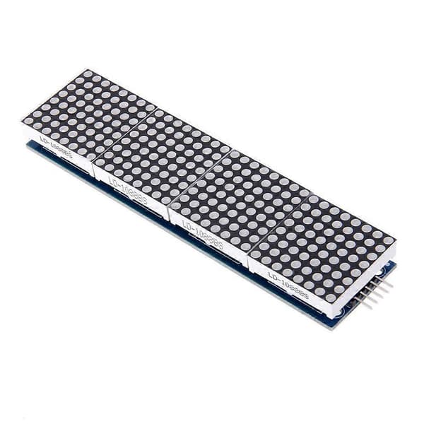 MAX7219 4 i 1 LED-display Punktmatris Mikrokontroller MCU Kontrollmodul med 5P Linje Blå Grön Blå Panel