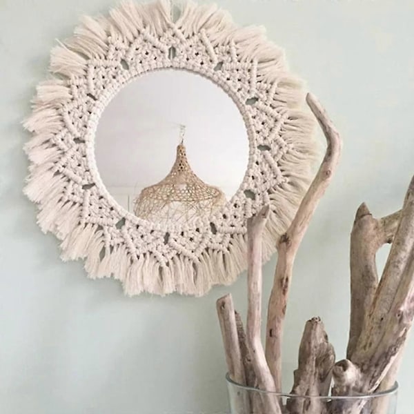 Vægkunst Strikket Macrame Hængende Silhuet Skulptur Ornamenter til Kontorvæg