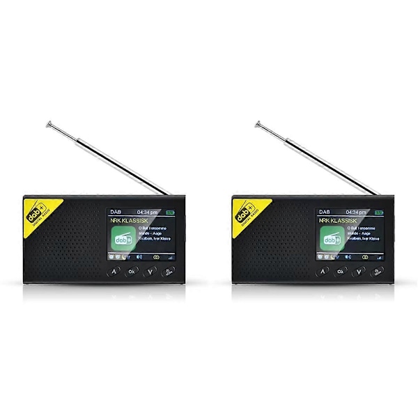 Kannettava digitaalinen radio Bluetooth-yhteensopiva 5.0 kotiin ja toimistoon
