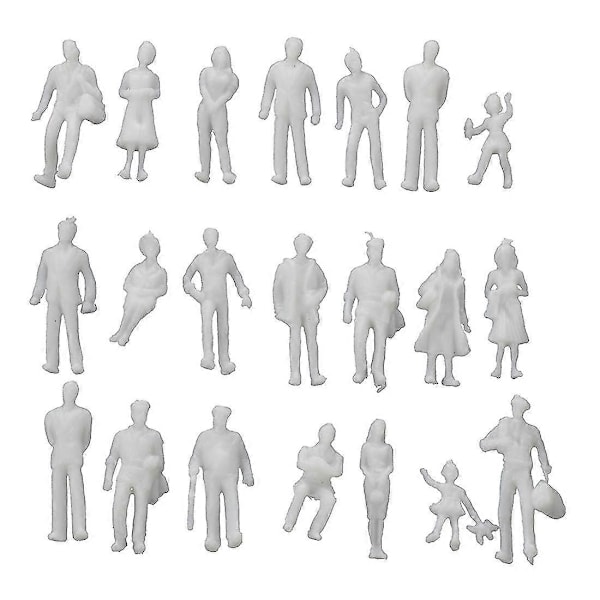 100 stk. Model Tog Personer Figurer Skala Ho Tt (1 Til 100), Assorteret Stil, Fantastiske Samlerobjekter - let