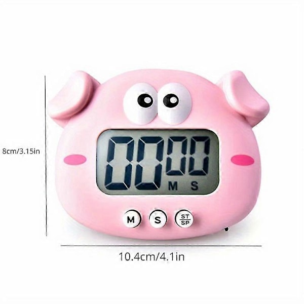 Nye modeller 1 stk, køkkenur, digitalt ur, køkken nedtællingsur, lærings timer, sødt dyre-ur, køkken madlavnings gadget, køkken gadget