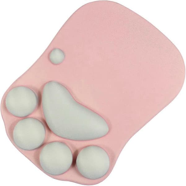 Gaming Musemåtte med Gel Håndledsstøtte (Pink)
