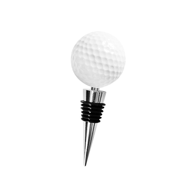 Golfboll Vinflaskpropp Återanvändbara Gåvor Hållbar Portabel Golf Formad Läcksäker Vinkork för Semester Hem Dryckesflaska
