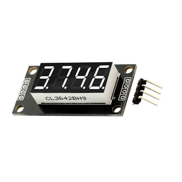 0,36-tommers 4-sifret digitalt displayrør desimal 7 segmenter TM1637 driver LED-modulkort for hvit