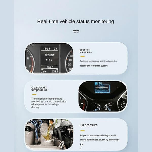 Speedometer Overhastighedsalarm Kilometertal Information Head Up Display Hastighedsprojektor