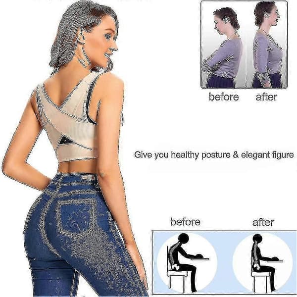 Humpback Posture Corrector Kvinder BH Støtte Bryst Brace Up Shapewear Kropsformer Til Hunchback