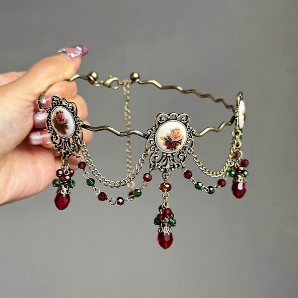 Gothic Choker Trendig Överdådig Krage Uttalande för Kostymfest Bröllop