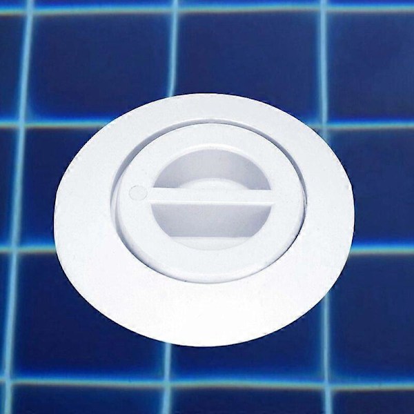 Ersättningsplugg för pool, pooltillbehör, vattenutsugningsavlopp med lock, rengöringsöppning, droppavlopp, poolavloppsutrustning (Vit