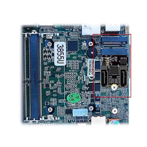 M2–SATA3.0-laajennuskortti KEY A+E WIFI M.2–SATA-kiintolevysovitin, ajuriton JMB582-sovitinkortti As Shown