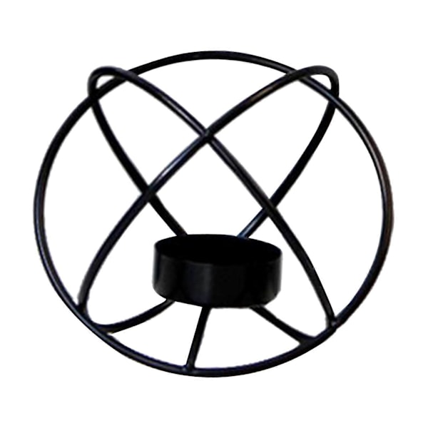 Geometrisk Ljusstake Ljusstakslykta Vägglampa Centerpiece Svart