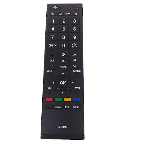 Erstatningsfjernkontroller (2 stk/parti) fjernkontroll for Toshiba TV Ct-90436 Ct-90325 Ct-90326 Ct-90329