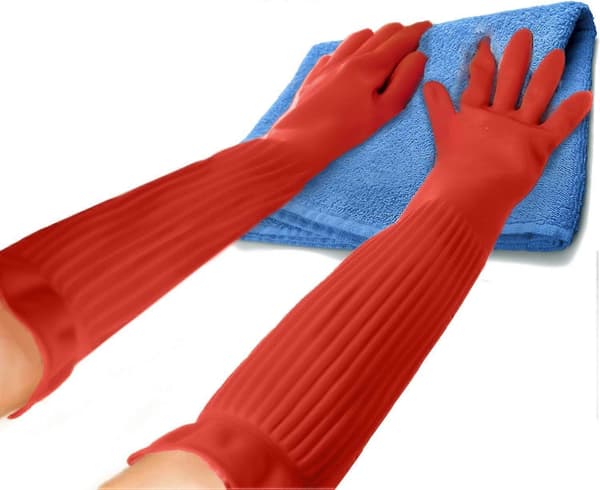 Hansker for oppvask forlenges