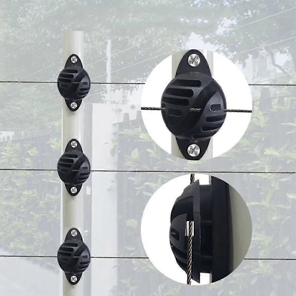 Hegn Isolator Hest Kvæg Dyr Elektrisk Hegn Tilbehør Halvkugleformet Isolator Elektronisk Hegn Tilbehør 100 STK