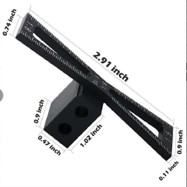Träbearbetning Dovetail Märkningsjigg Mätguide Verktyg 1:5 1:6 1:8 1:10 Lutningar