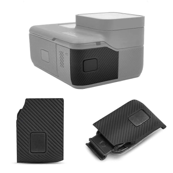 Sidokåpa för GoPro Hero 5 6 7 - USB-C & Mini HDMI-kompatibelt Portskydd, Vattentätt och Dammtätt