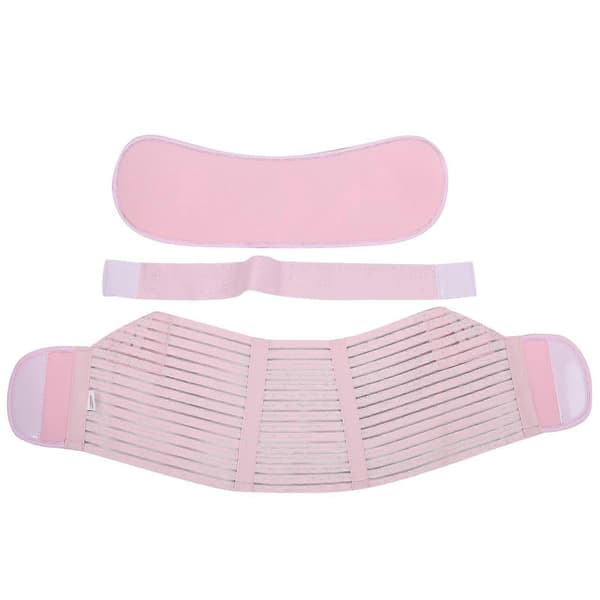 Graviditetsstöd Bälte Andningsbart Gravidmageband Justerbart Ryggstöd Bracepink L